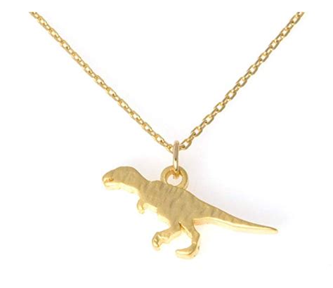 Dinosaur Necklace Dinosaur Pendant Chain T Rex Jewelry Tyrannosaurus T Gold Diamond Shop