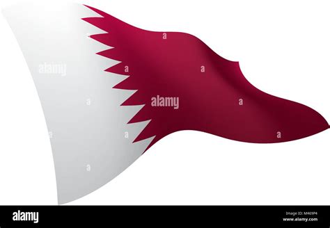 Qatar Flag Vector Illustration Stock Vector Image Art Alamy