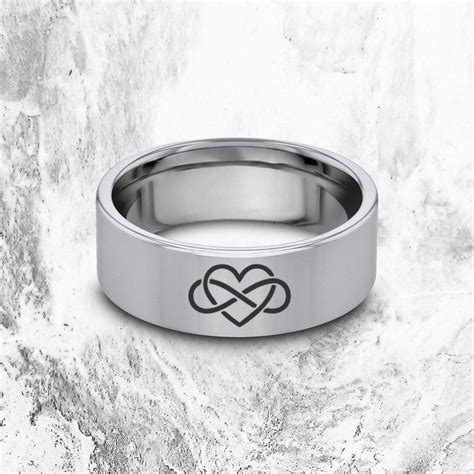 Infinity Heart Wedding Ring, Infinity Engagement Ring, Infinity Heart