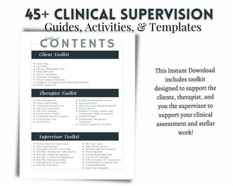 45 Clinical Supervision Guides Activities And Templates Etsy