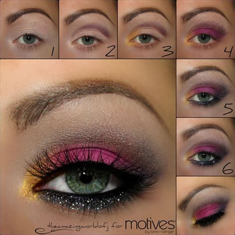 Smokey Eyes In Mint And Purple Using Motives Cosmetics