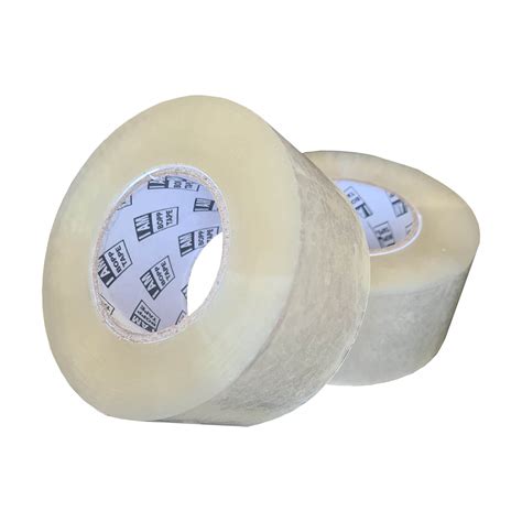 Envirotape Clear Hot Melt Packaging Tape Mm X M Qty