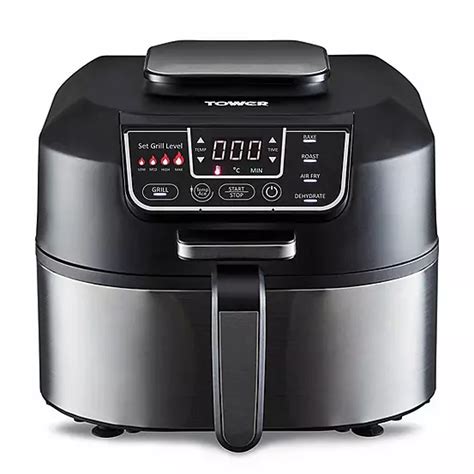 Tower Vortx 5 In 1 5 6l Air Fryer And Grill With Crisper T17086 Black Bonprix