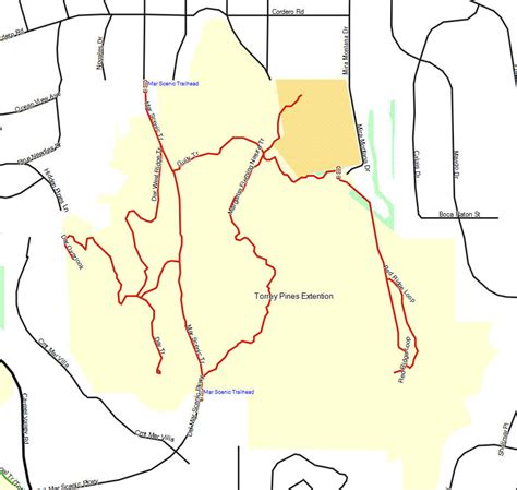 Torrey Pines SB and SNR - California Trail Map