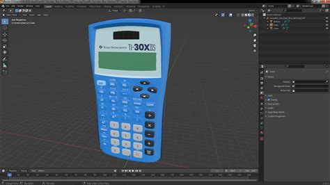 3D Model Scientific Calculator Blue Switched OFF - TurboSquid 2148624