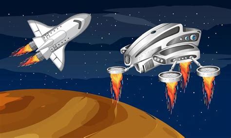 Spaceship Crash Vector Art, Icons, and Graphics for Free Download