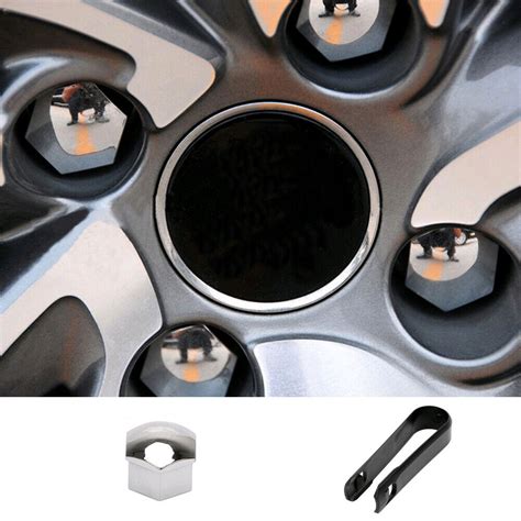 20pcs 17mm Car Wheel Nut Caps Bolt Rims Hub Screw Cover Decor