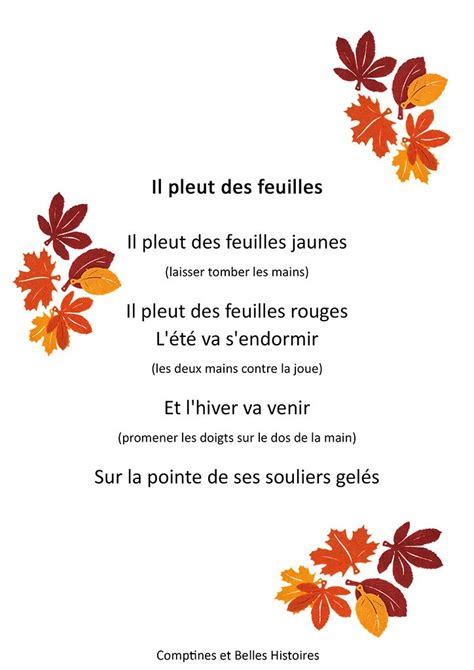 Comptines D Automne