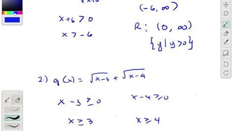 Dr Domain And Range Of Radical Functions Part Youtube