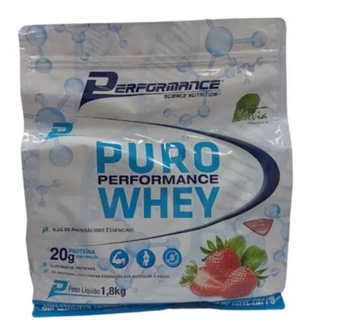 Puro Whey Performance Morango 1 8kg Refil Parcelamento Sem Juros