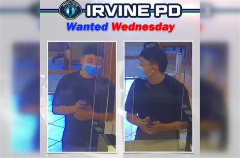 Irvine Police Seek Publics Assistance In Identifying Suspect In Theft