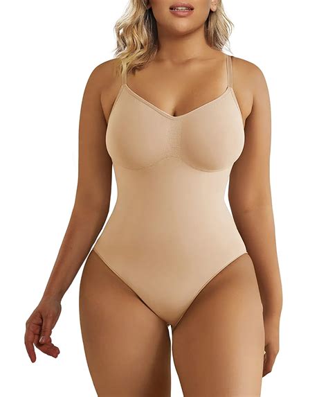 Shaperx Bodysuit For Women Tummy Control Shapewear Seamless Sculpting