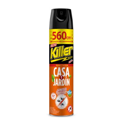 Insecticida Killer Aerosol Casa y Jardín 390 cc