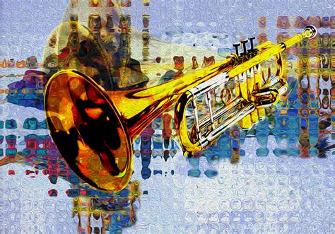 Trumpet Painting by Jack Zulli