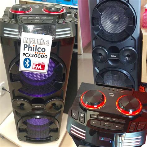 Caixa Ac Stica Philco Pcx Bluetooth R Dio Fm Entrada