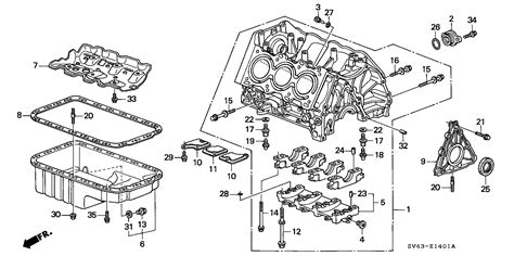 Honda Accord Bolt Flange X Block Cylinder Oil Pl