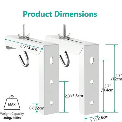 Universal Projector Screen Ceiling Mount Wall Hanging Mount L Brackets