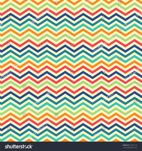 Colorful Zigzag Vector Seamless Pattern Chevron Stock Vector 315901172