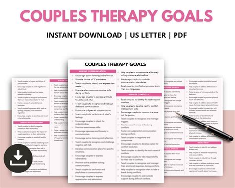 Couples Therapy Goals Marriage Counselling Relationship Therapy Goals