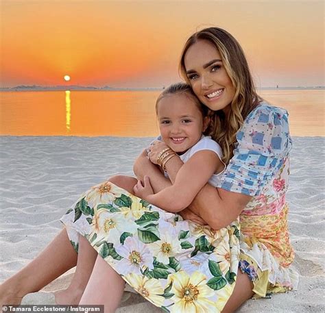 Tamara Ecclestone Enjoys A Trip To The Beach With Her Daughters Sophia