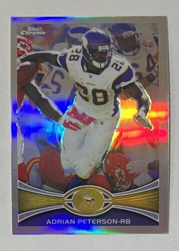 Adrian Peterson Topps Chrome Refractor Minnesota Vikings Card