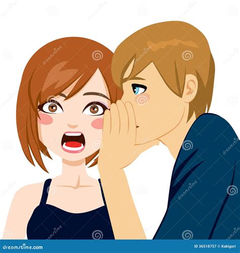 Telling Secrets Clip Art