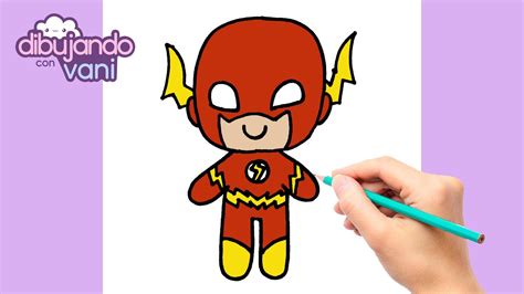 Como Dibujar A Flash Kawaii Dibujos Faciles Dibujos Kawaii