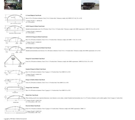 Asme Dished Heads Standard Dimension Mechanical Engineering