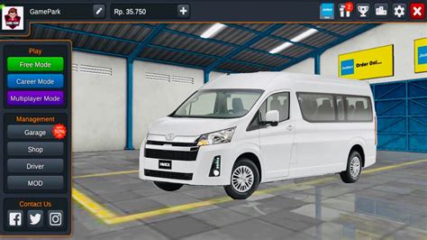 Toyota Hiace Mod Bus Simulator Indonesia Bussid Mod Car Mod In