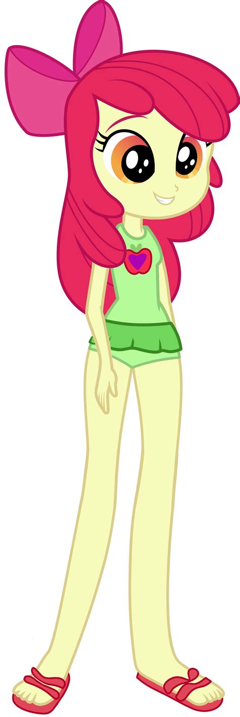 Equestria Girls Apple Bloom Beach By Ajosterio On Deviantart