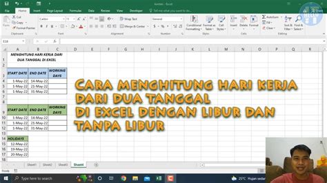 Cara Menghitung Jumlah Hari Kerja Dari Dua Tanggal Dengan Libur Dan