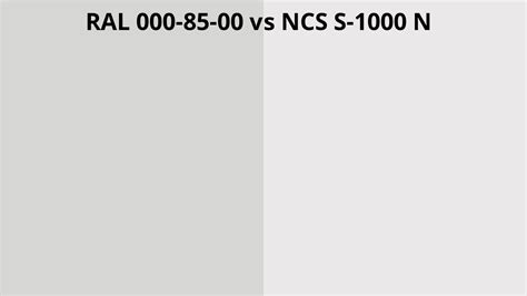 Ral 000 85 00 Vs Ncs S 1000 N Ral Colour Chart Uk