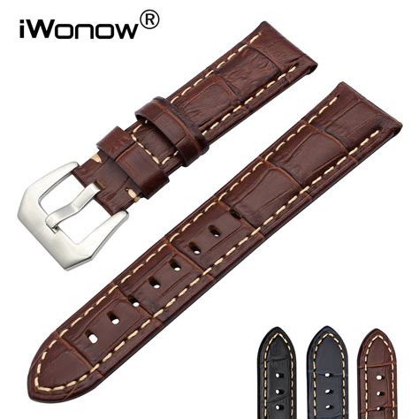 Italian Genuine Leather Watchband 20 22 24 26mm For Seiko Citizen Casio