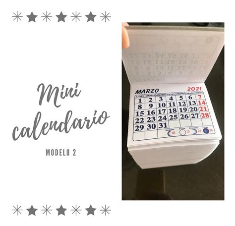 Mini Calendario Taco Pack Unidades X Cm Mercado Libre