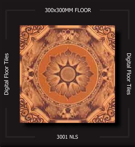 Glossy 300mm Porcelain Digital Floor Tile Usage Area Living Room 300