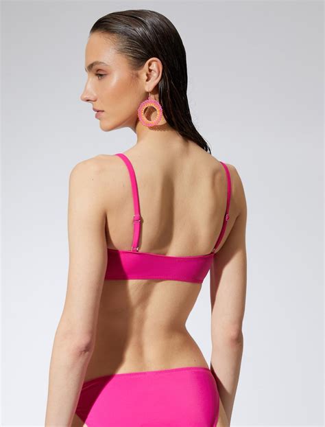 Pembe Kad N Straplez Bikini St Nce Ask L Kapl Sak Bm Koton