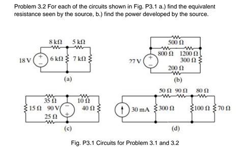 Answered For Each Of The Circuits Bartleby