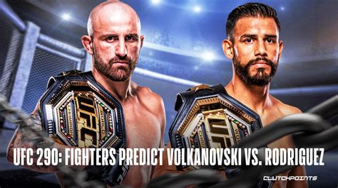 Alexander Volkanovski Vs Yair Rodriguez Fighters Predict UFC 290 Main