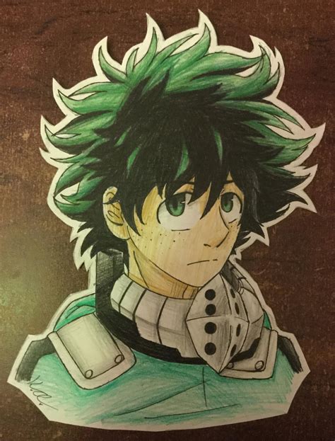 Bnha Izuku Midoriya Finished Cut Out By Firefalls1001 On Deviantart