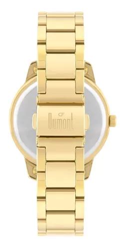 Reloj De Pulsera Dumont Anal Gico De Cuerpo Color Dorado Anal Gico