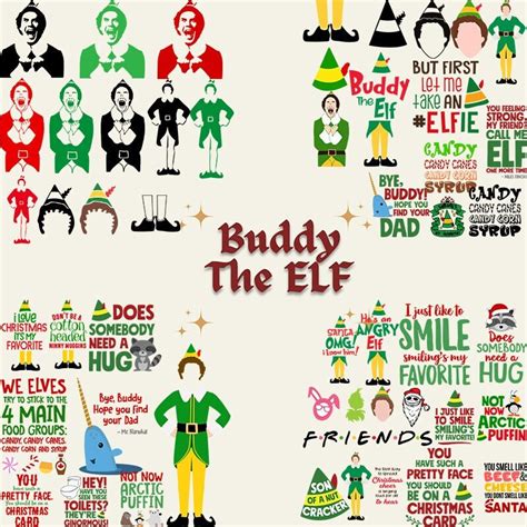 Christmas Svg Bundle Buddy The Elf Svg Mega Bundle Layered Etsy Canada