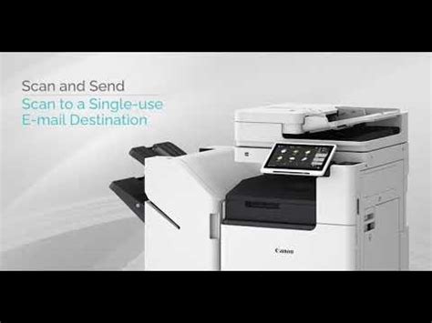How to Scan to a Single-Use E-mail Destination on the imageRUNNER ...