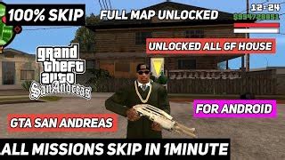 How To Unlock Full Map And Skip All Missions In Gta Sa Doovi