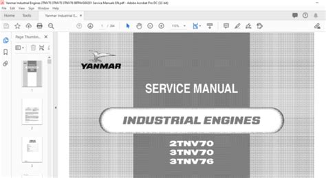 Yanmar Industrial Engines Tnv Tnv Tnv Btnvg Service