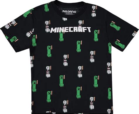 Minecraft Boys Creeper Skeleton Character All Over Print