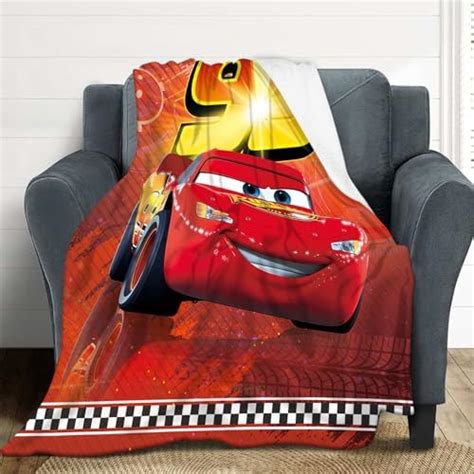 Osbele Lightning Mcqueen Blanket Super Soft Flannel Throw