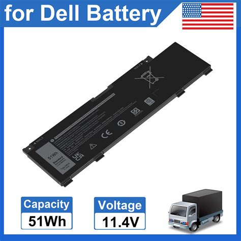 Battery J For Dell G G C Vnh Cg Pn Vn