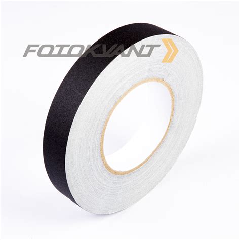 Fotokvant GP-2555 Black gaffer tape студийный тейп черный 25 мм х 55 м ...
