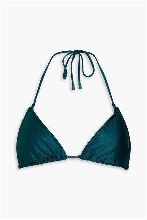 Zimmermann Triangle Bikini Top In Petrol ModeSens
