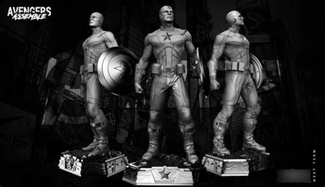 Archivo Stl Impresi N D Avengers Captain America Bust Cuotas